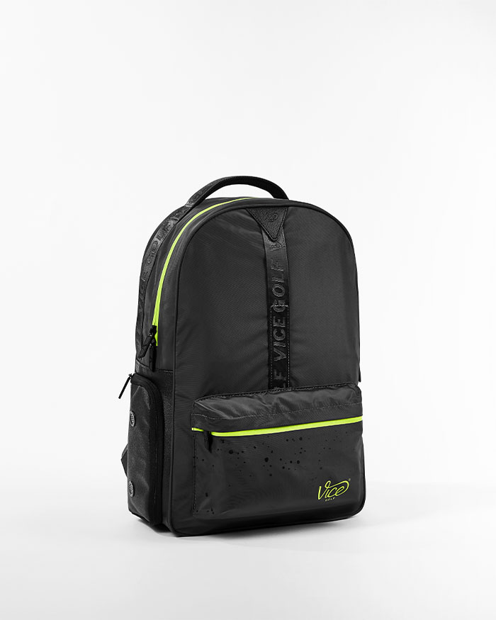 VICE GOLF CACHE Backpack Black / Neon Lime slider 1 desktop