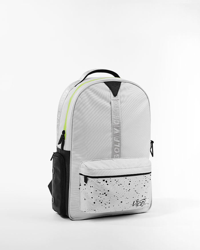 VICE GOLF CACHE Backpack Gray / Neon Lime slider 1 desktop
