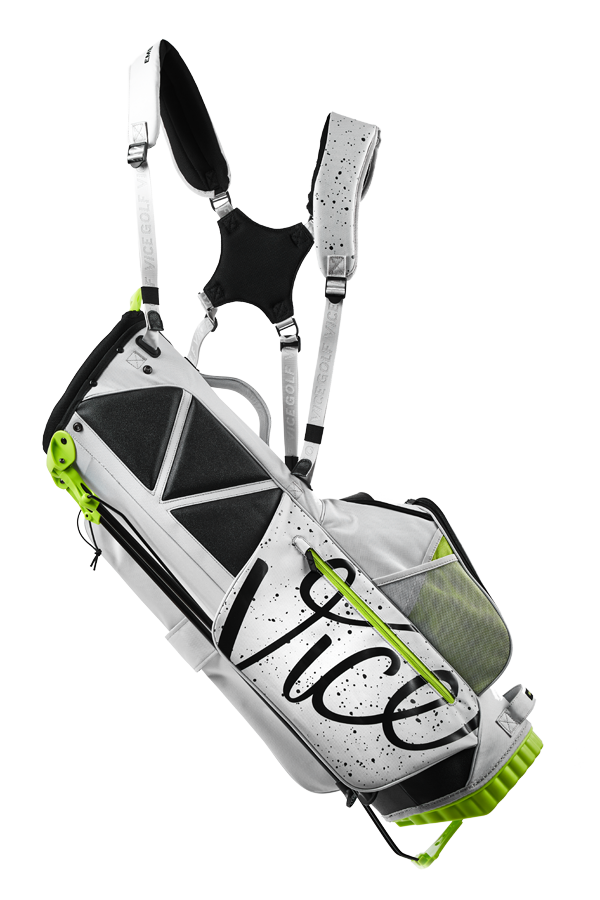 VICE GOLF FORCE Golf Bag GRAY / NEON LIME body 4