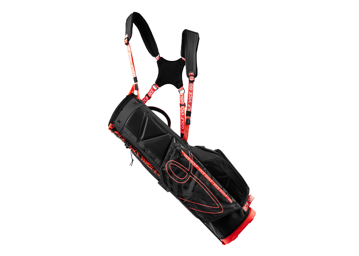 VICE GOLF SMART golfbag Black / Red body 3