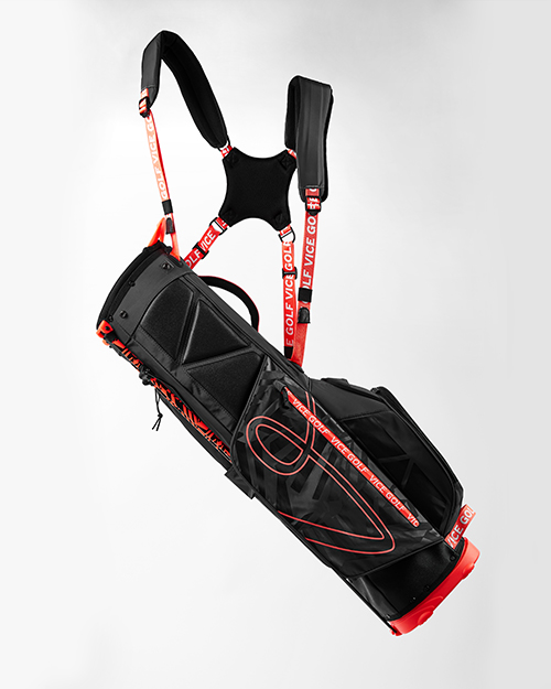 VICE GOLF SMART golfbag Black / Red slider 3 mobile