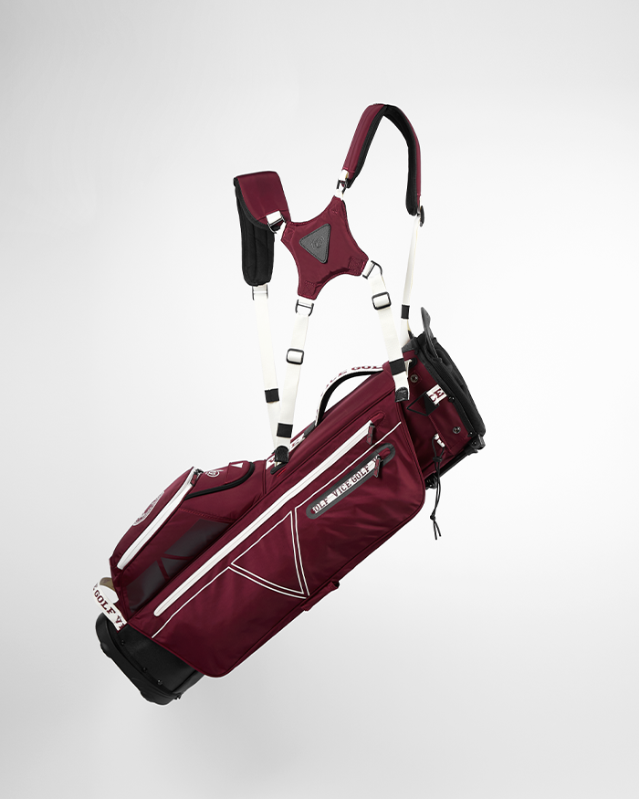 VICE GOLF SMART golfbag MAROON / WHITE slider 3 desktop