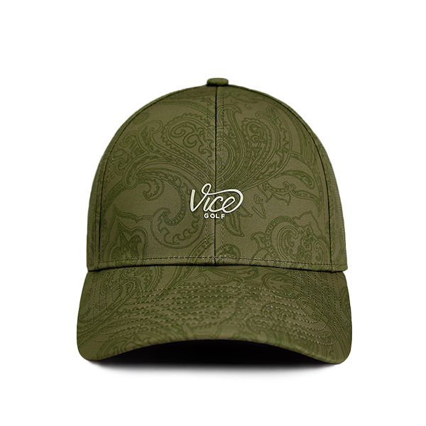 Core Flex Cap Fitted Paisley Olive