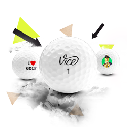 Personalisering/individueel bedrukte golfballen