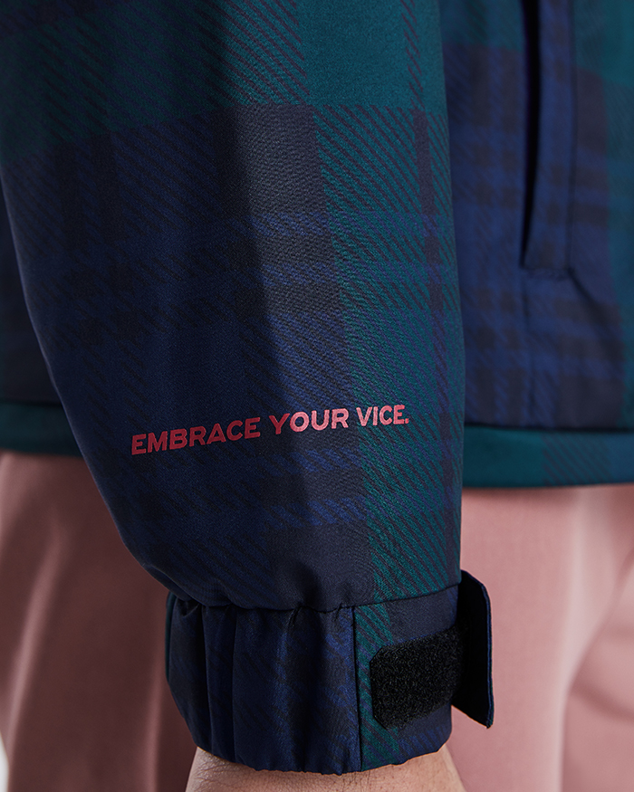 VICE GOLF Embrace Shield Jacket Tartan Plaid slider 6 desktop