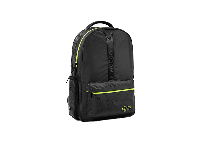 VICE GOLF CACHE Backpack Black / Neon Lime body 1
