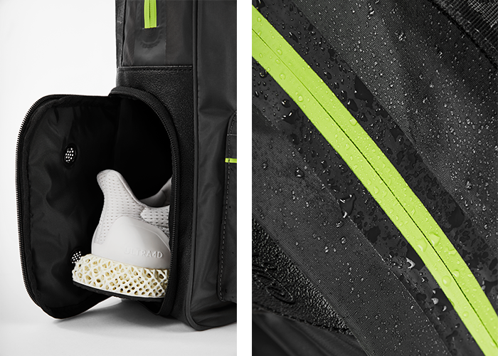 VICE GOLF CACHE Backpack Black / Neon Lime body 2