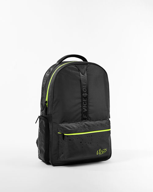 VICE GOLF CACHE Backpack Black / Neon Lime slider 1 mobile