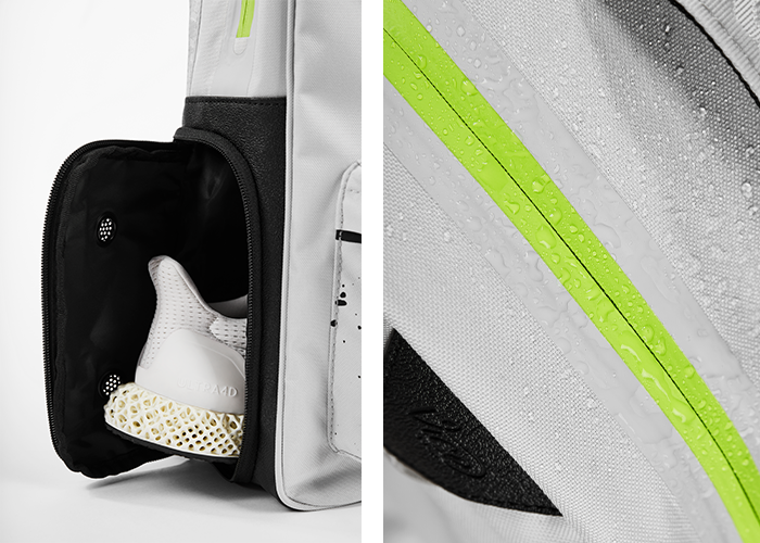 VICE GOLF CACHE Backpack Gray / Neon Lime body 2