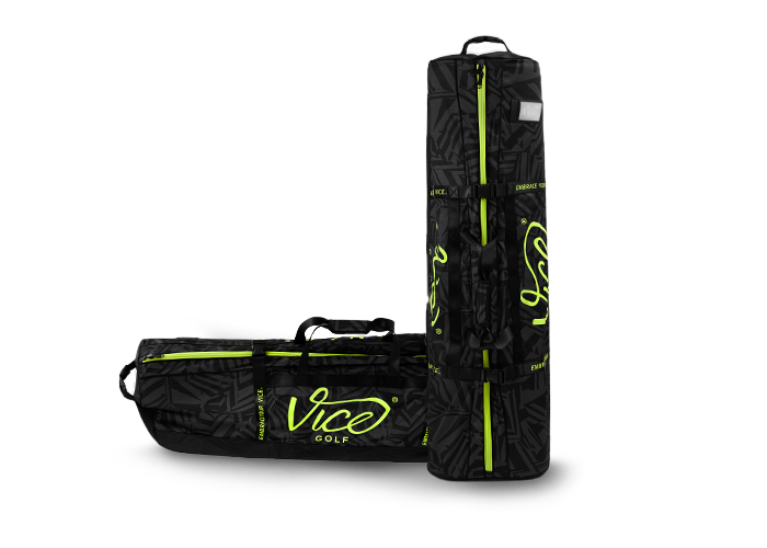 VICE GOLF POD Travelcover Black / Neon Lime body 3