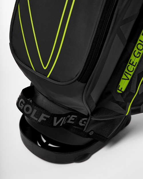 VICE GOLF SMART golfbag Black / Lime slider 5 mobile