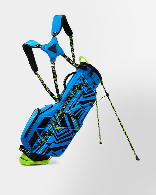 VICE GOLF SMART golfbag Blue / Lime slider 1 mobile