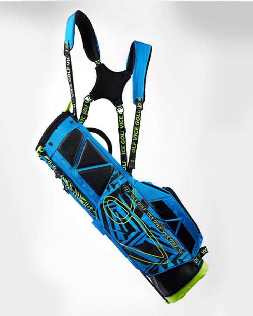 VICE GOLF SMART golfbag Blue / Lime slider 3 mobile