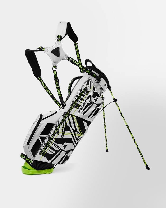VICE GOLF SMART golfbag White / Lime slider 1 desktop