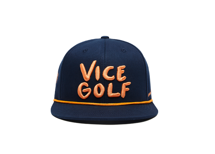 VICE GOLF CREW CAP Navy Orange body 1