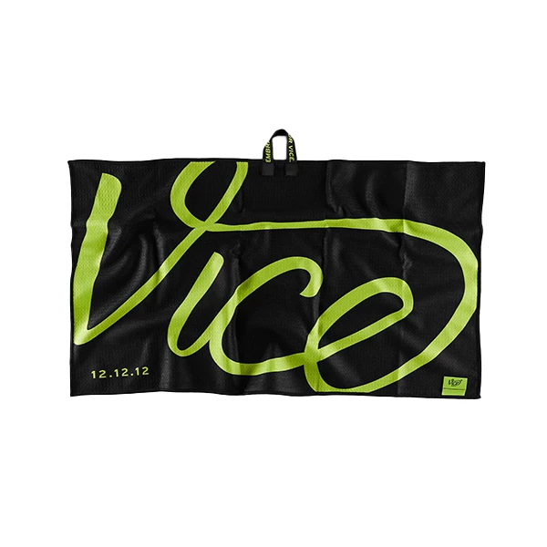 VICE GOLF Towel Contour GC Black Acid Lime body 1