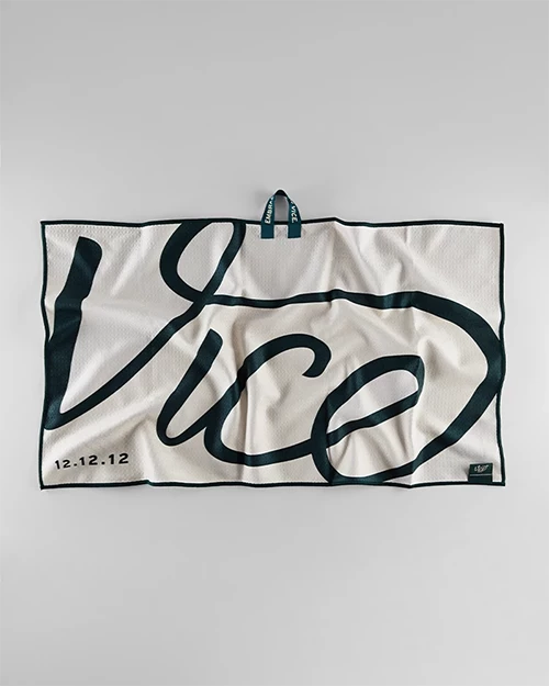 VICE GOLF Towel Contour GC Pine Green slider 1 mobile