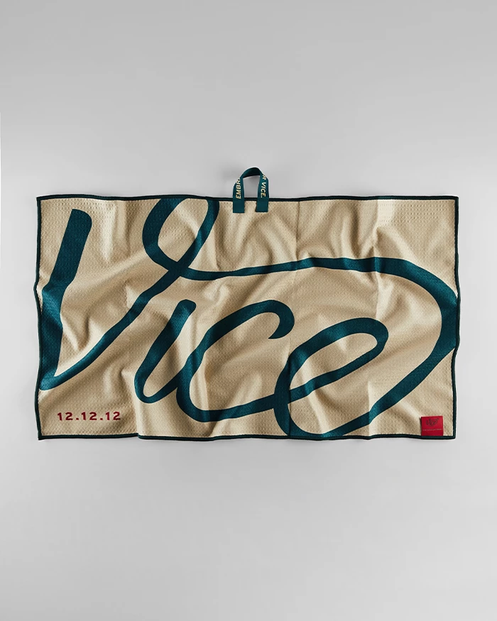 VICE GOLF Towel Tartan Plaid slider 1 desktop