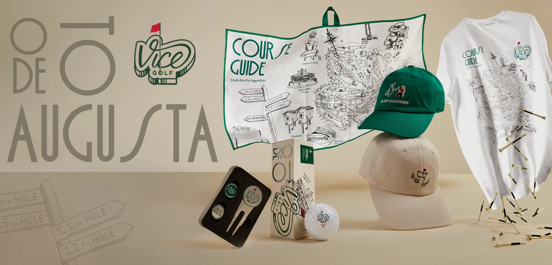 VICE GOLF T-Shirt Ode To Augusta body 1