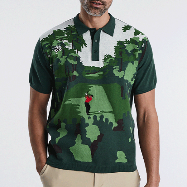 Get In The Hole Jacquard Polo Multicolor